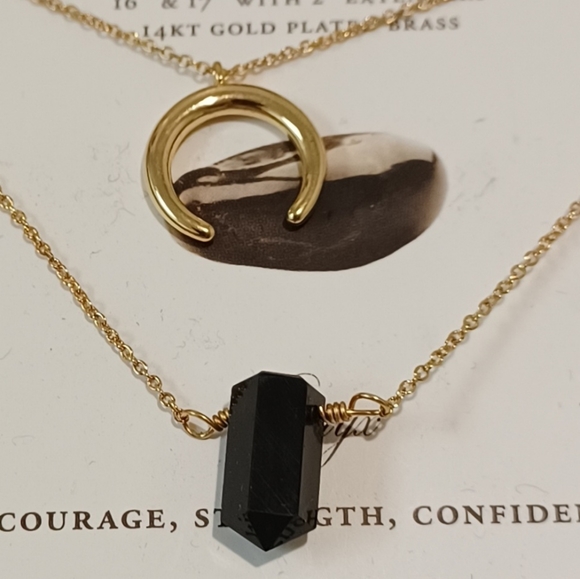 POWER OF TWOCOURAGE, CLARITY,  FOCUS2 Luna Norte Silver plated double Layer - Picture 1 of 6